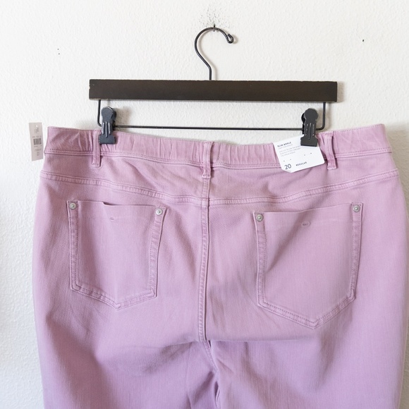 J Jill Slim Ankle Light Iced Mauve Pant - Picture 4 of 6